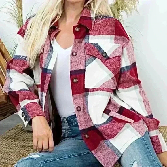 Red and White Flannel - Picture 1 of 4